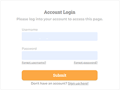 Newshosting account login screen
