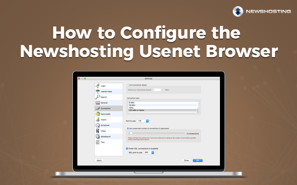 How to Configure the Newshosting Usenet Browser